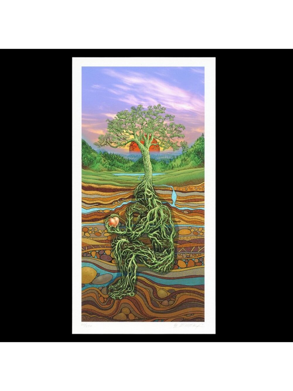 Emek 2011 Oregon Country Fair Day Signed & Numbered Giclée Print, 60/250, 8x15.5